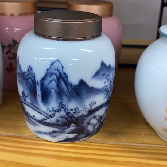 瓷片陶瓷茶叶罐密封罐