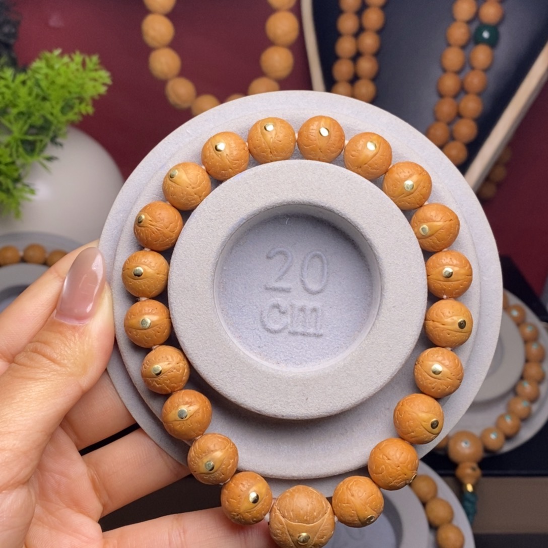 凤眼菩提吊坠12铜钉串