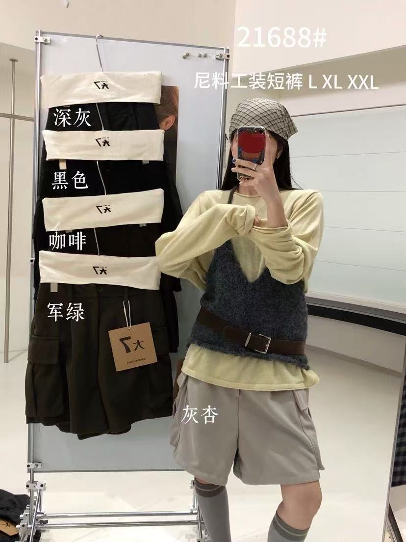 D7#21688#工装短裤 FL