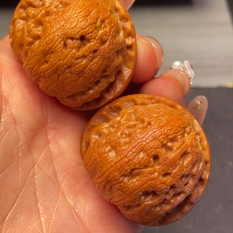 文玩核桃吊坠秦岭山脉