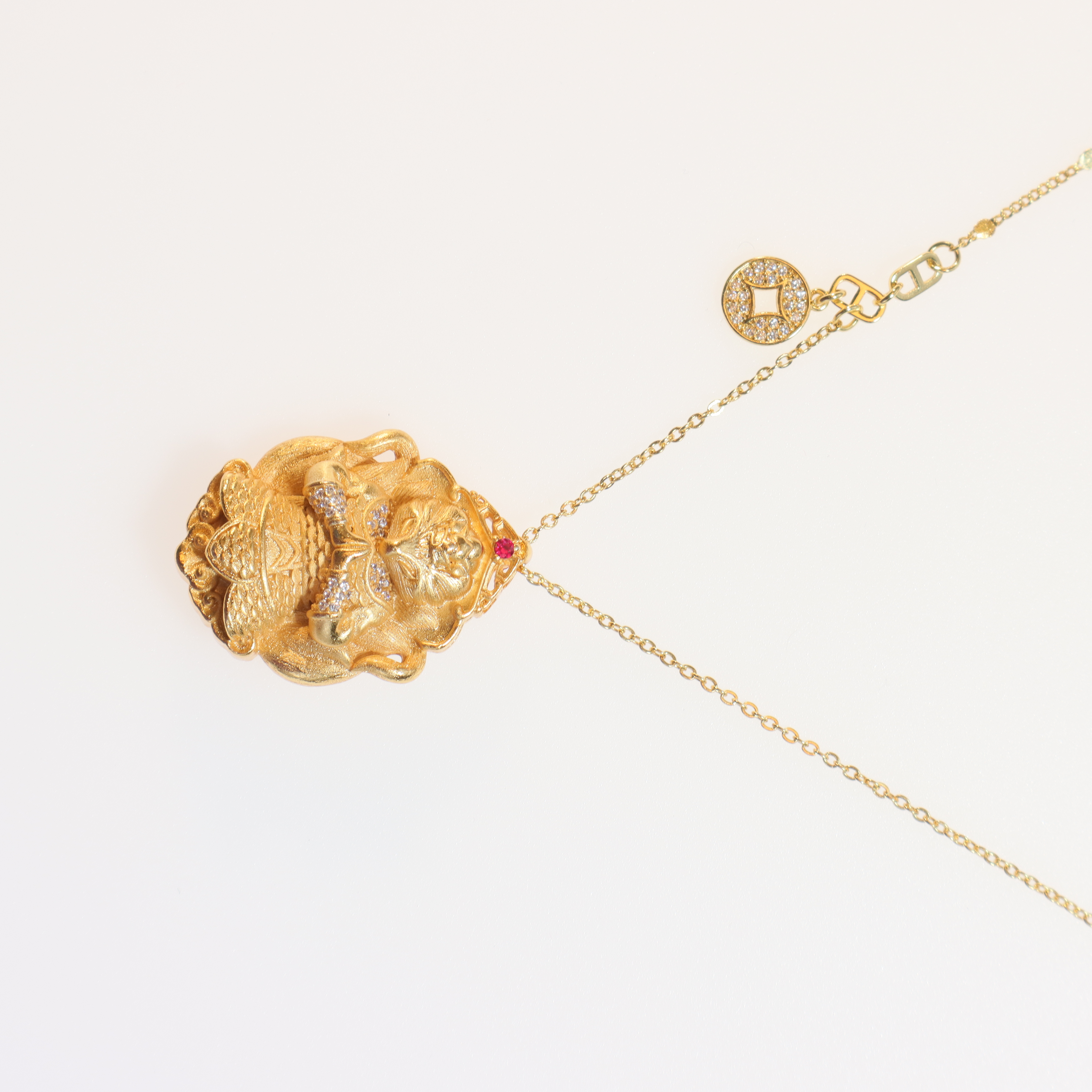 合金项链 【九紫灵踪】将军凤九吊坠花丝工艺原创设计