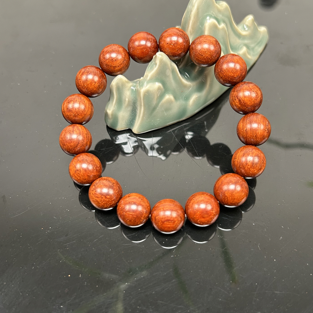 印度小叶紫（檀檀香紫檀）正圆1.2cm17粒