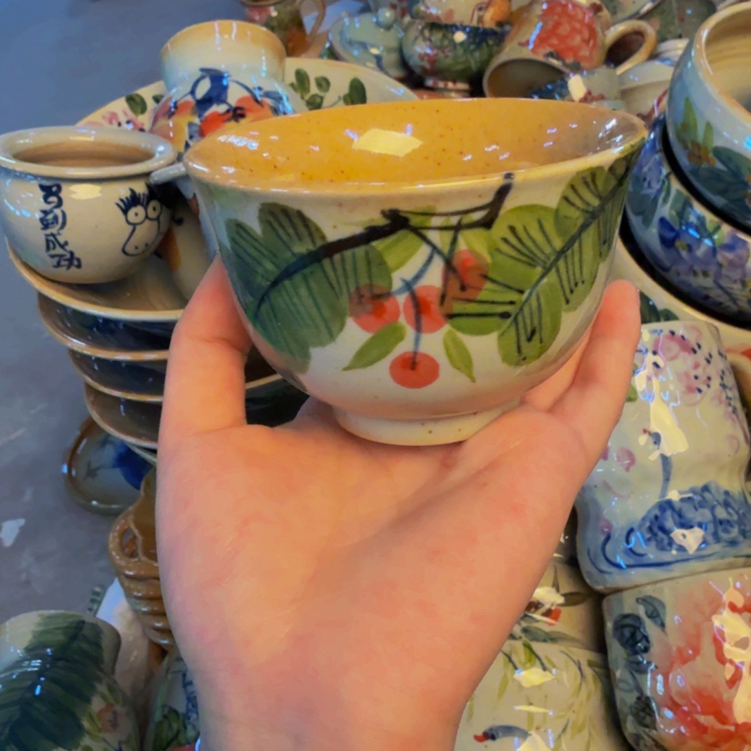 瓷片景德镇陶瓷手工手绘