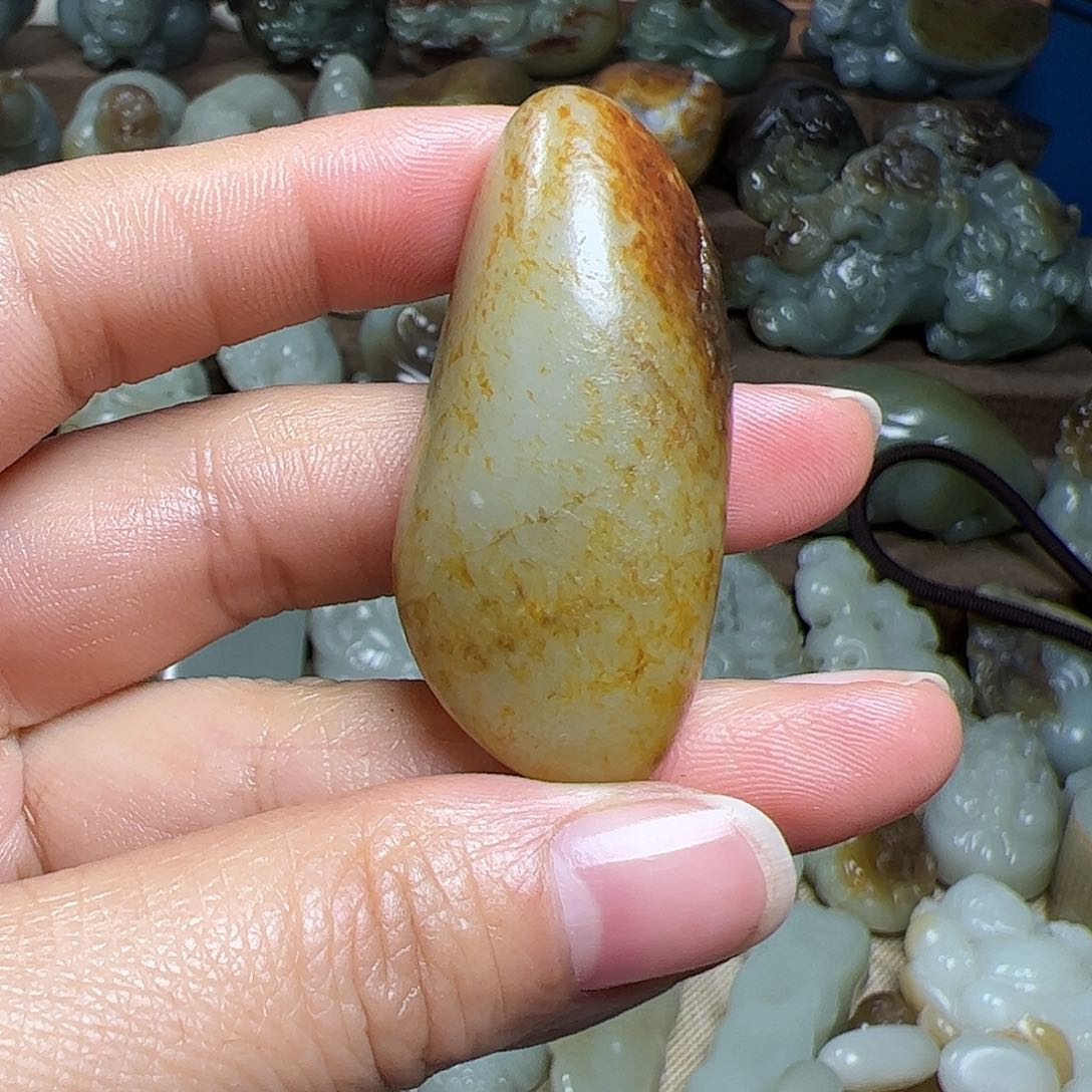 和田玉挂件未镶嵌孤*