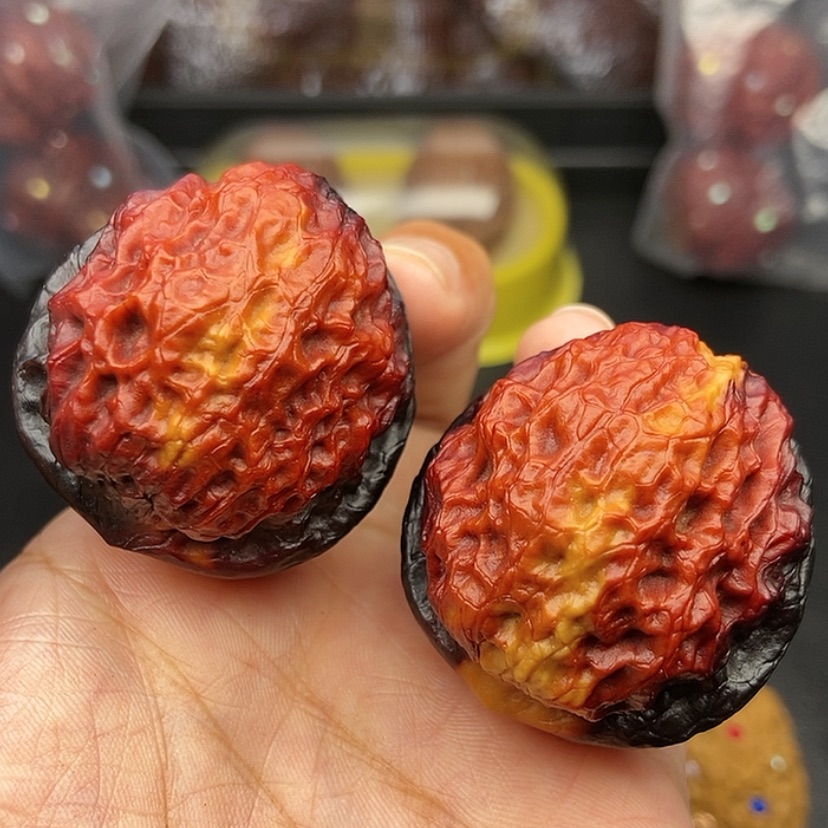 【闪购商品】把件文玩核桃41尺麒麟纹狮子