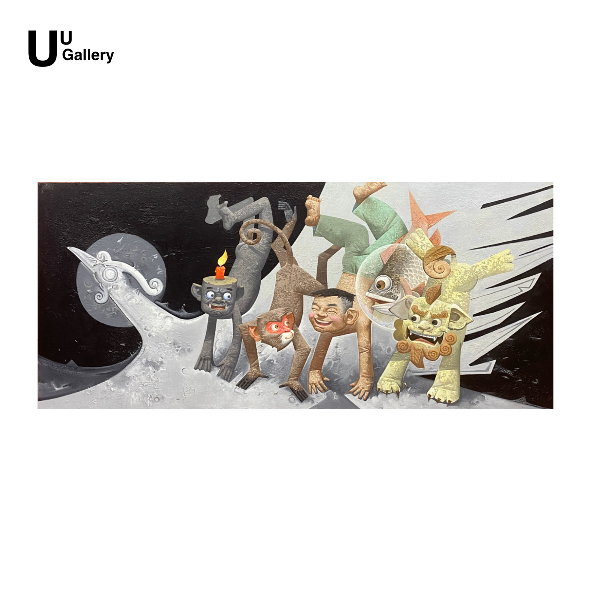 阚胜相老师《无邪·飞翔》80*180cm/布面油画