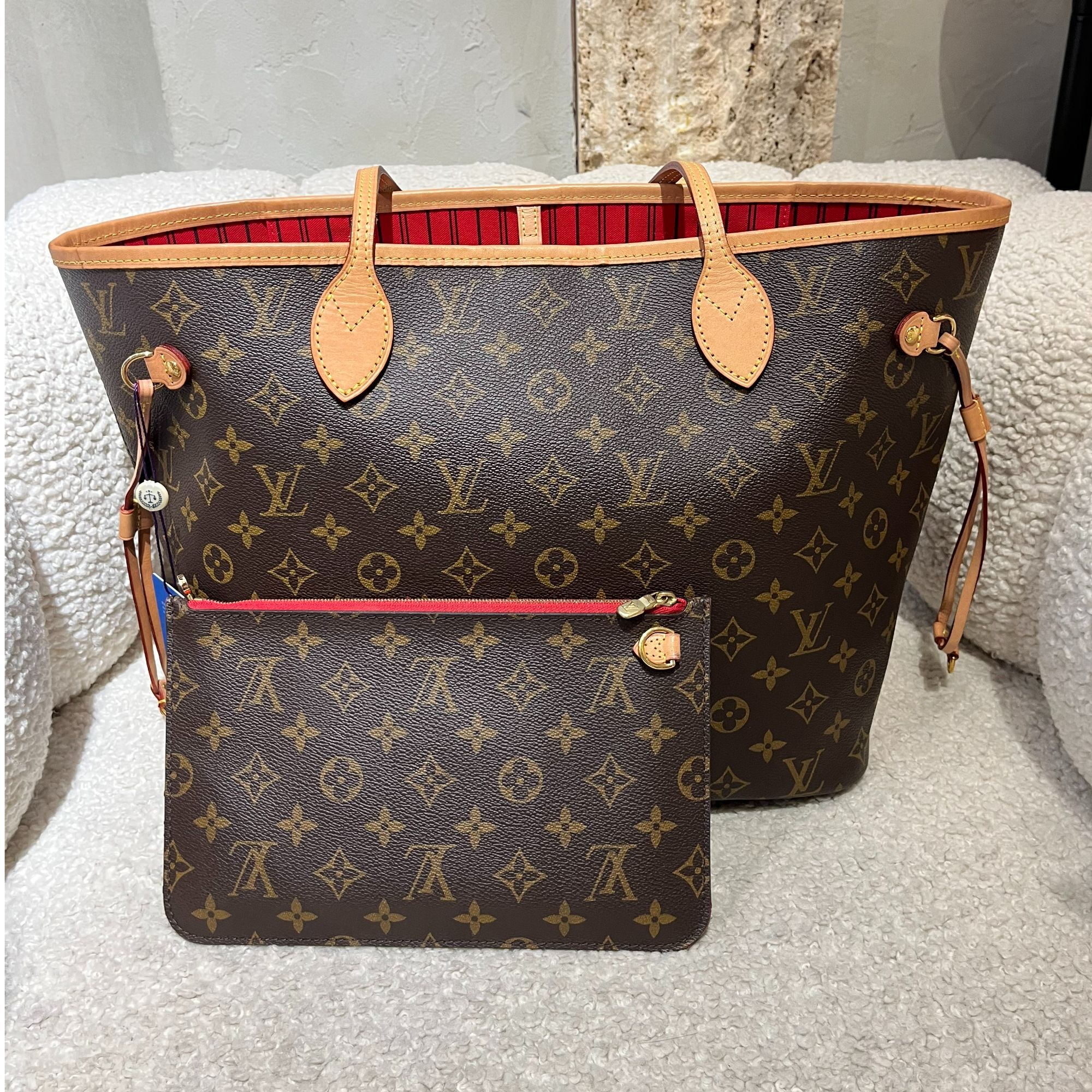 99新 LouisVuitton/路易威登 NF中号 玫红色内里 99新 47602419