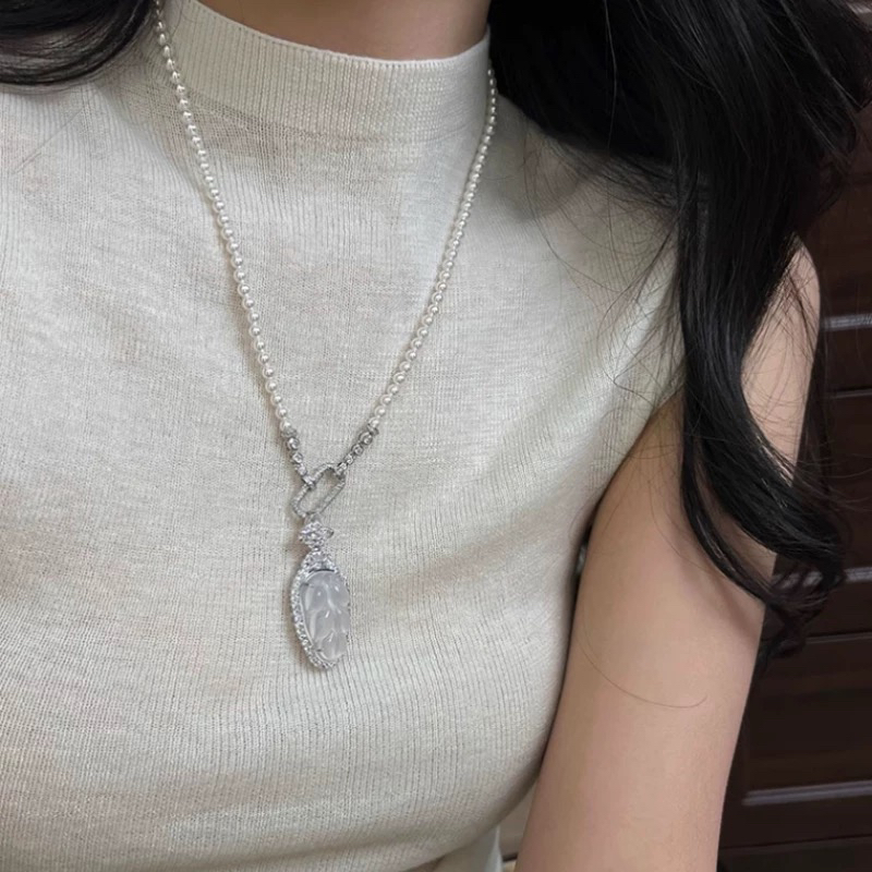 铜合金项链 2168新中式百搭羽毛项链