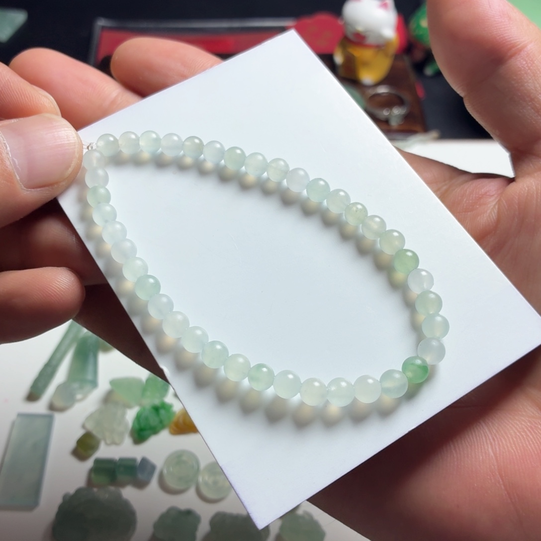 未镶嵌定制翡翠手串