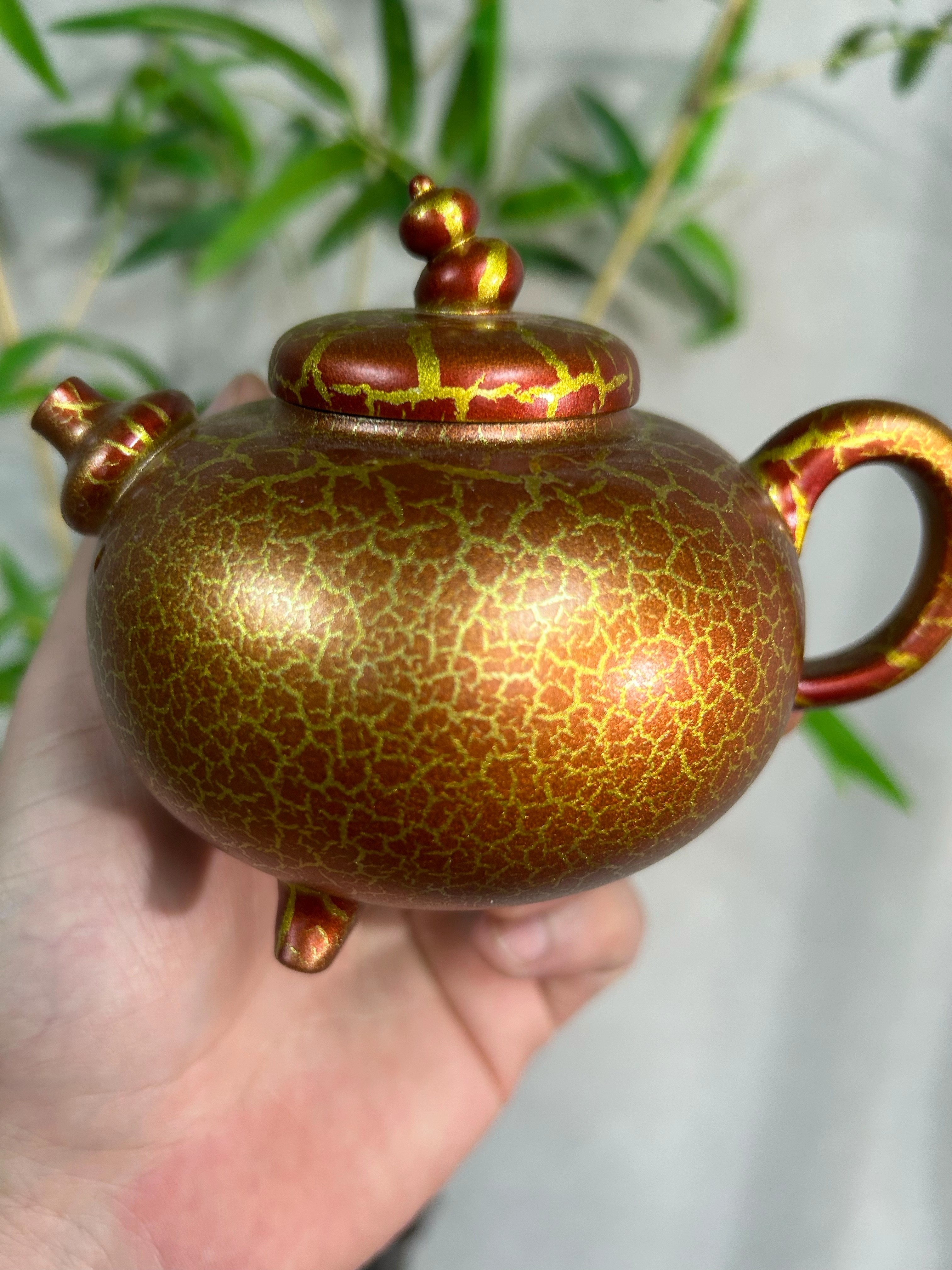 宜兴紫砂原矿葫芦贝壳烧