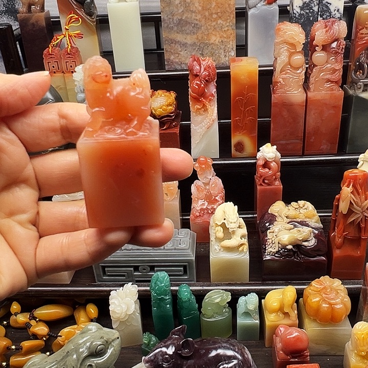 印石寿山石寿山石手工雕刻