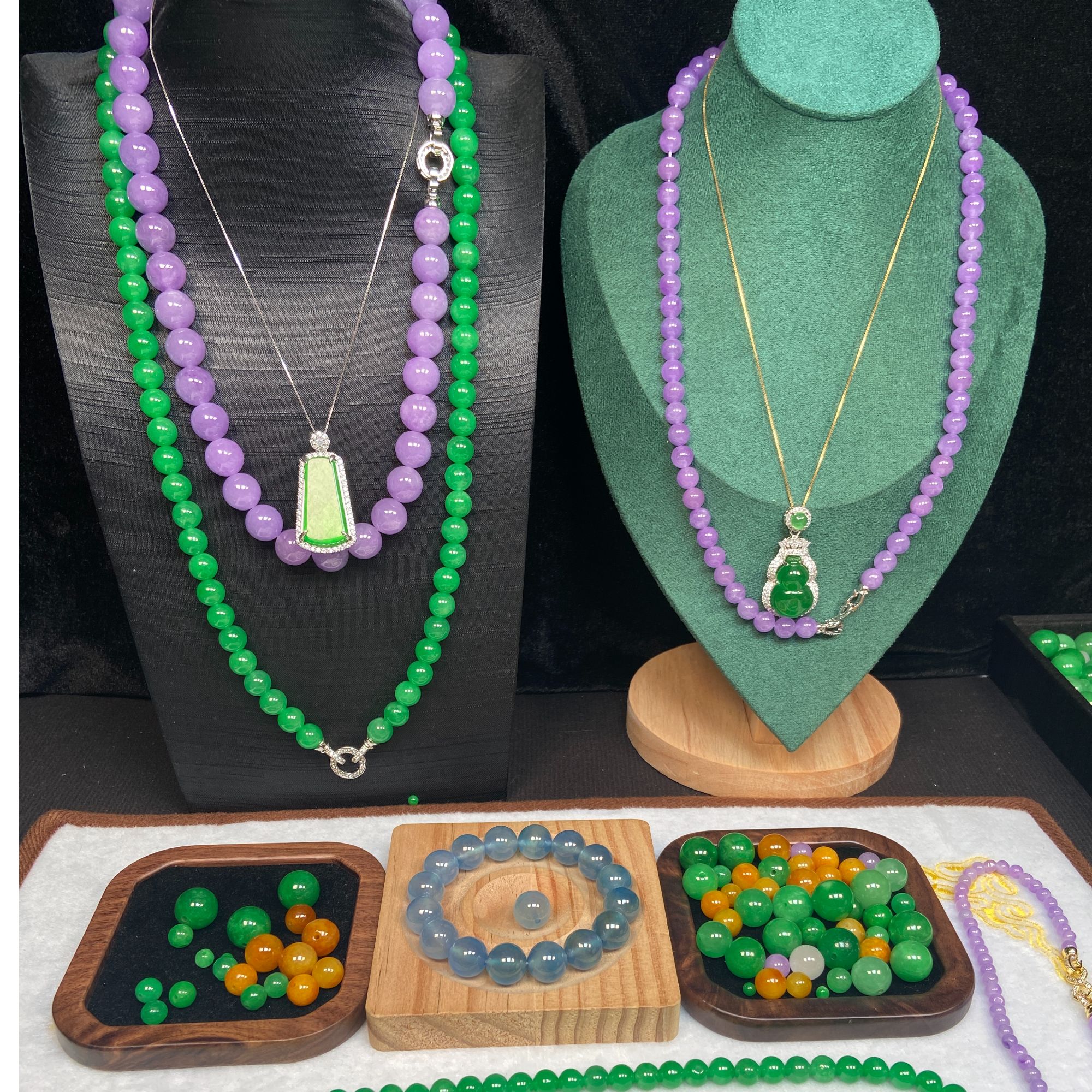 【01】直播间专用一物一拍链接翡翠散珠注：（多样性发货）