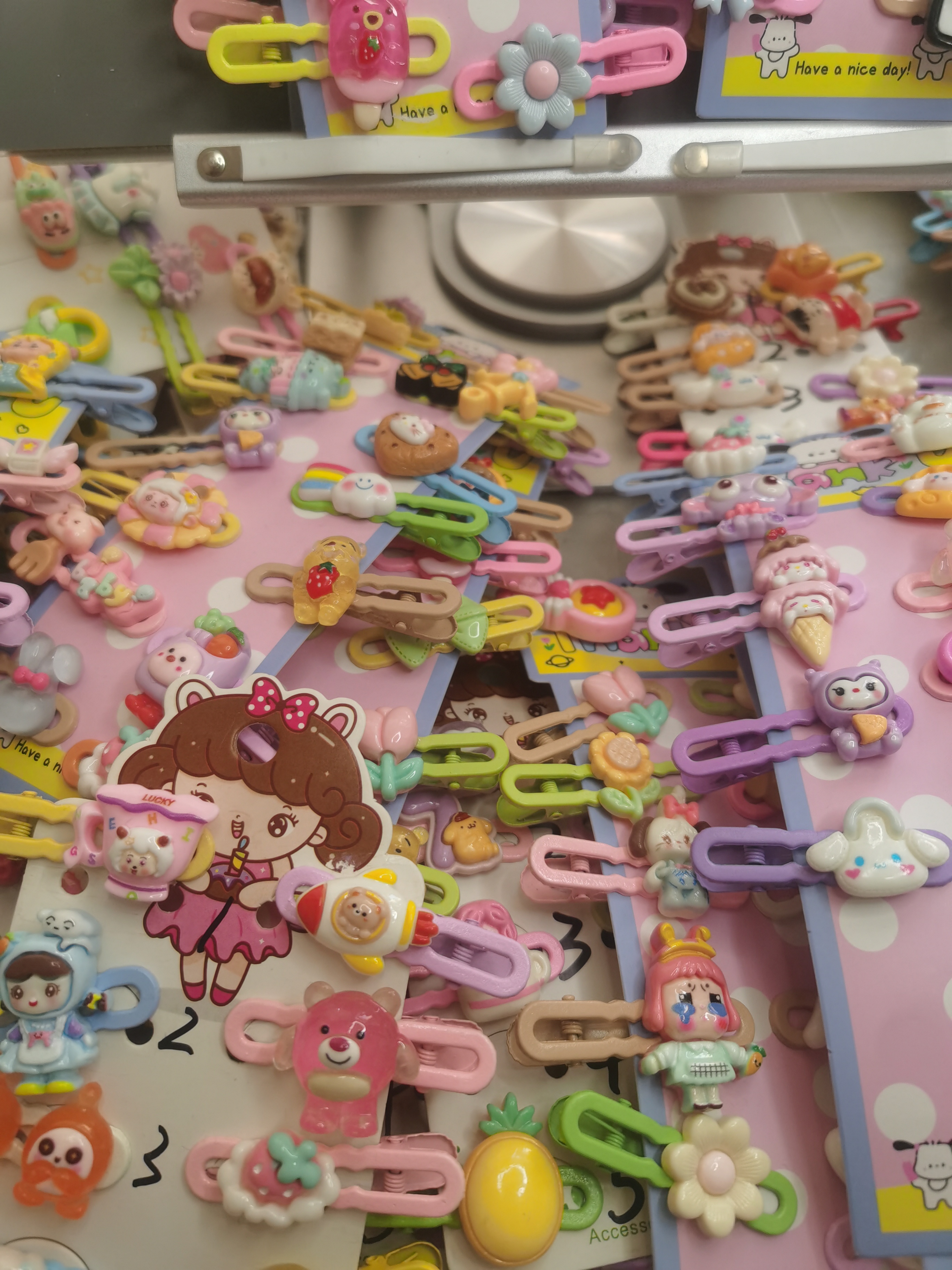 直播选款   补差价链接  儿童发夹1-10