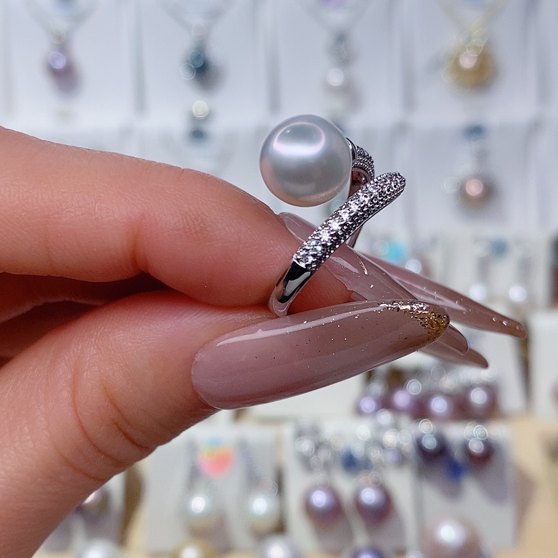 未镶嵌淡水珍珠戒指