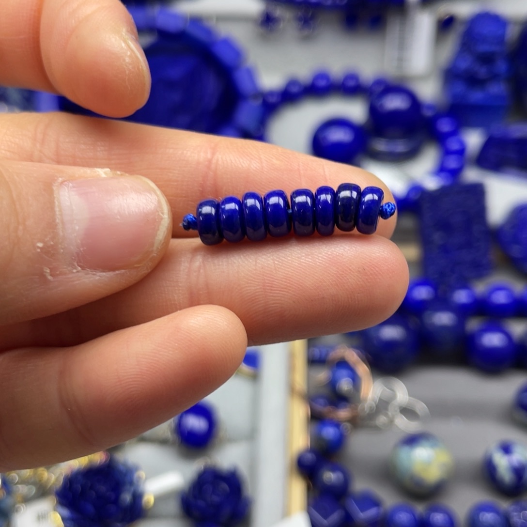 青金石单珠6+未镶嵌