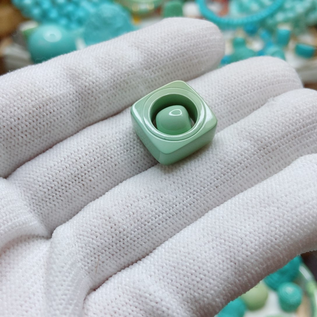 绿松石未镶嵌珠子