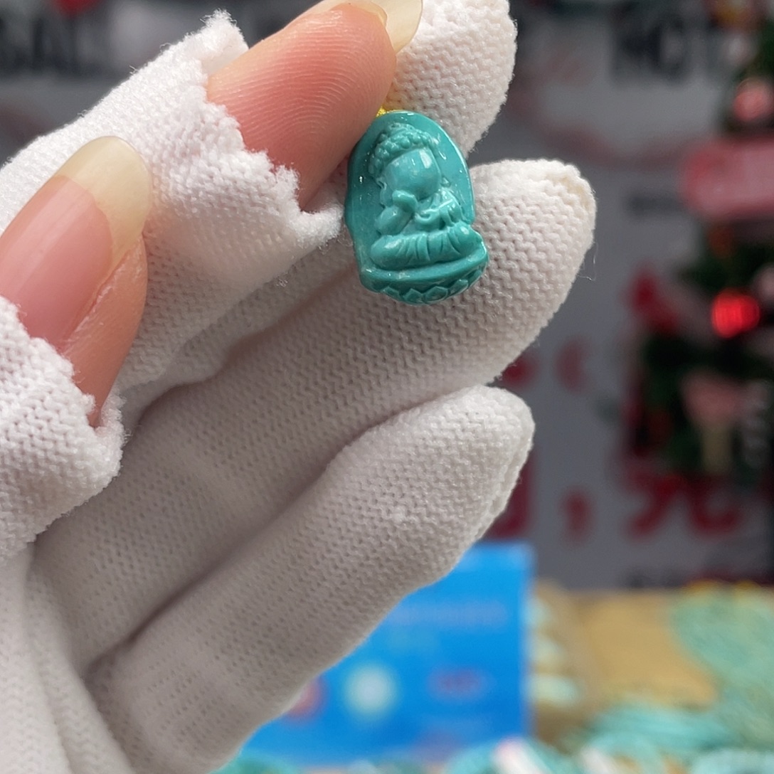 绿松石未镶嵌挂件