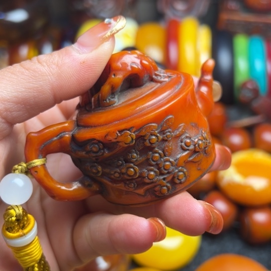 琥珀手串未镶嵌蜜蜡