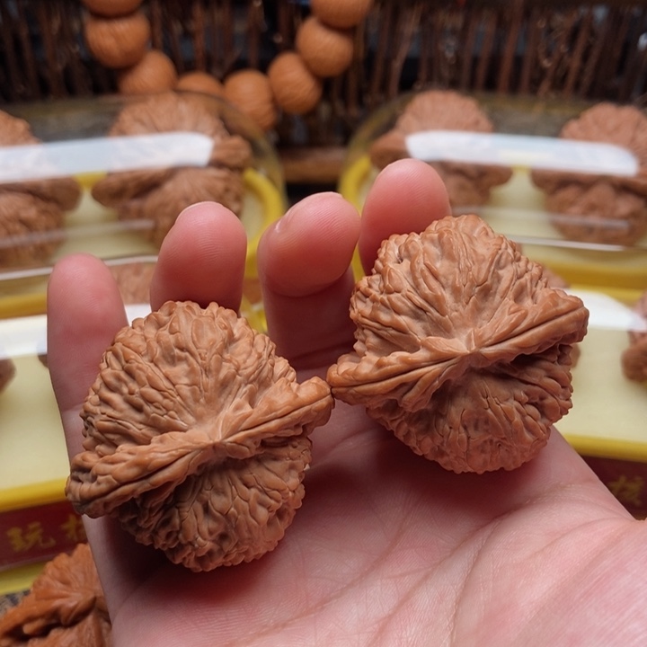 桃核吊坠白狮子39全品白茬