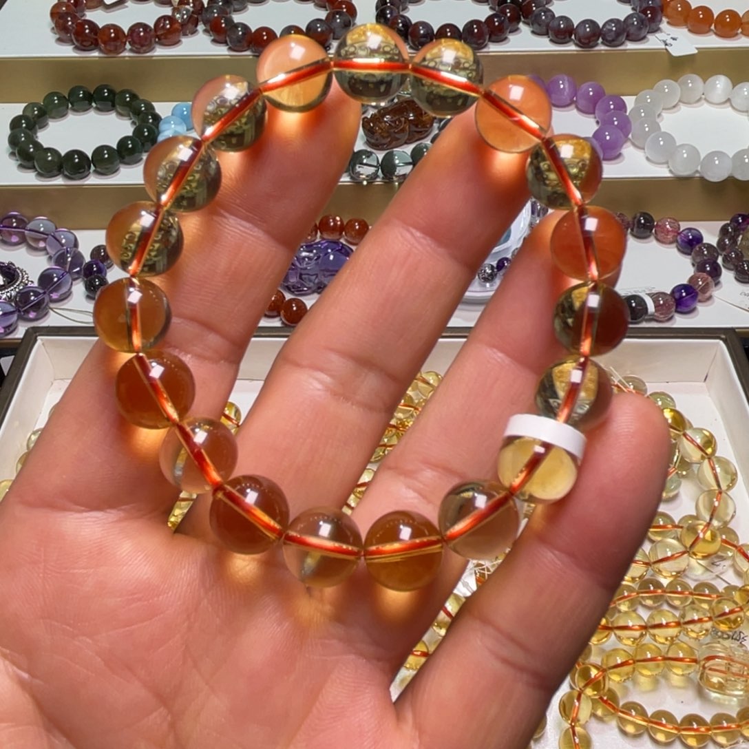 水晶手链未镶嵌黄水晶