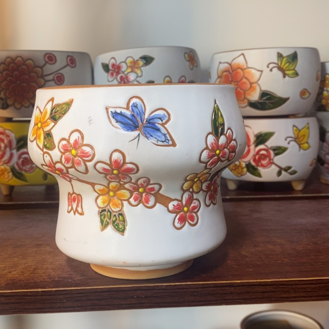 红陶韩式多肉植物花盆