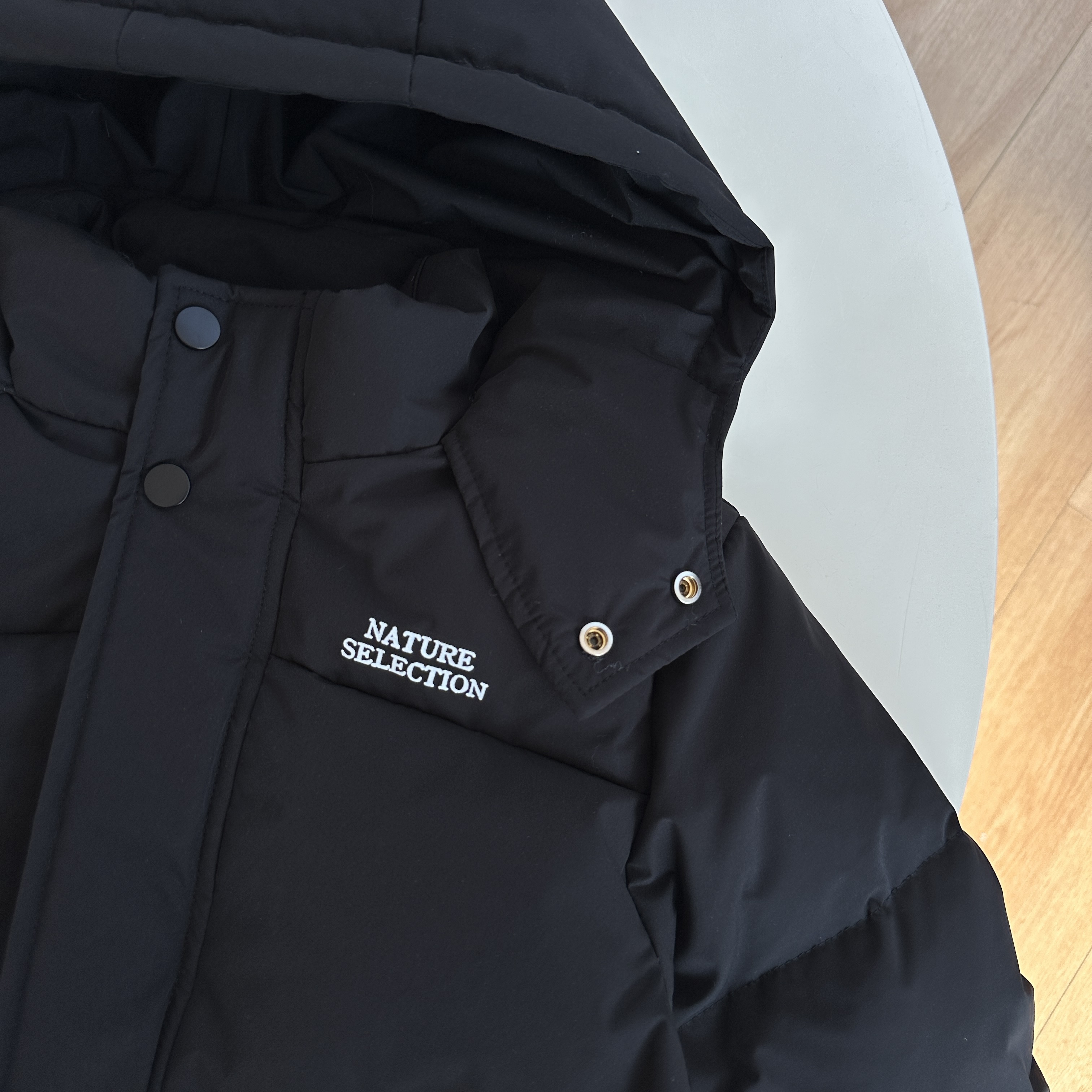 卞可【2025亲子】几何解构纯色印花羽绒服冬款