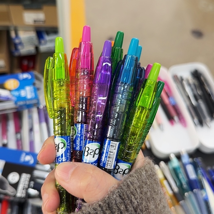 百乐宝特瓶彩宝12支黑笔0.5mm