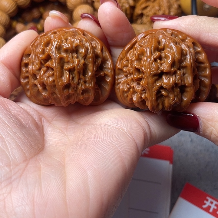 吊坠文玩核桃白狮子