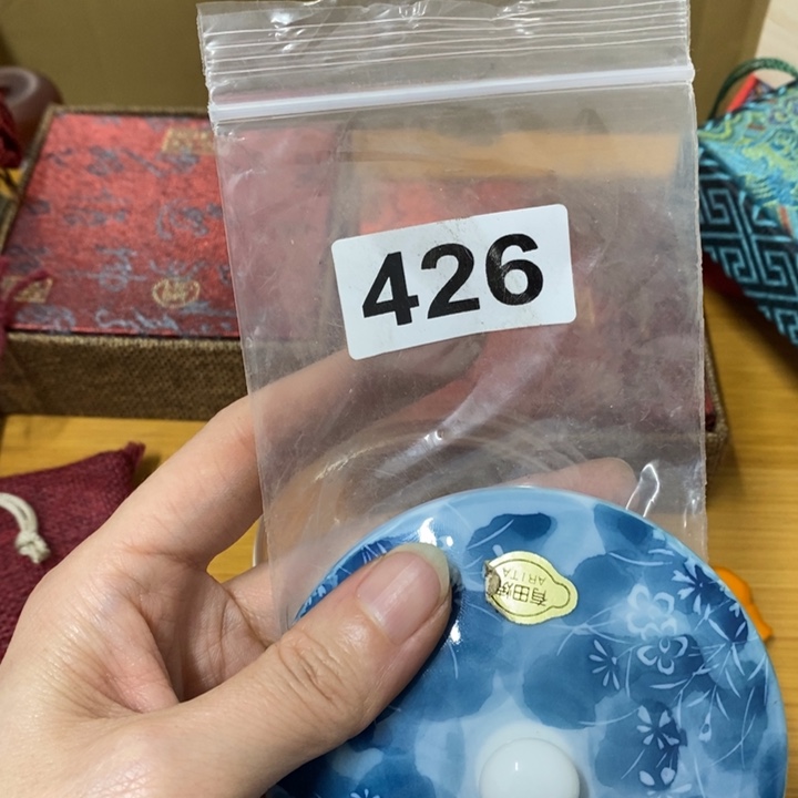 瓷片朵****8哈中古工艺品树脂