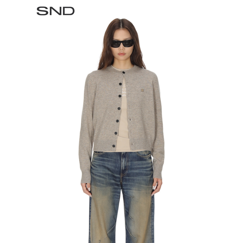 【SNDACNE STUDIOS 设计师品牌】SND AW25 纽扣简约ZZ开衫