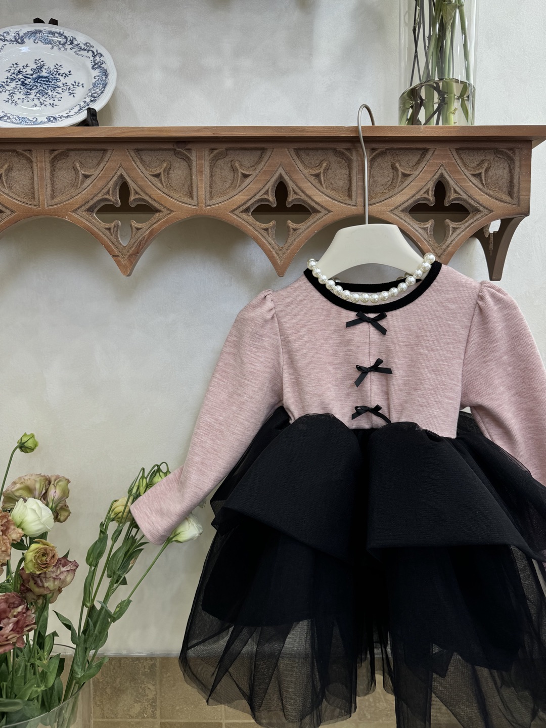 【红粉千金】不白来系列~HOLA.CC·25秋~蝴蝶结拼接纱裙6380（汉服裙）