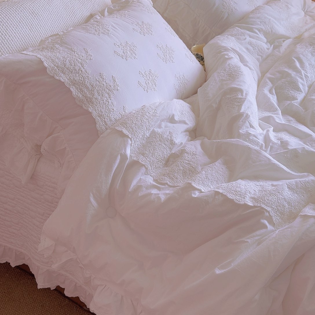 棉白色卡尔斯多功能夏被四件套标准