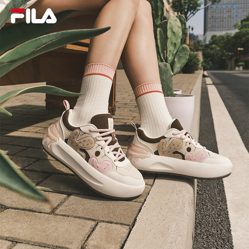 Fila/斐乐2025新款女子运动休闲板鞋复古百搭运动鞋F12W531208F