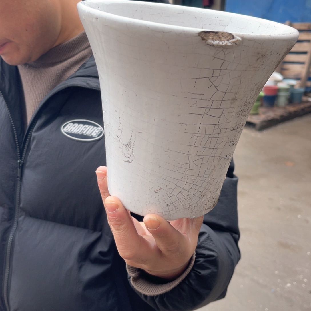 红陶养养花盆0215-1090瑕疵