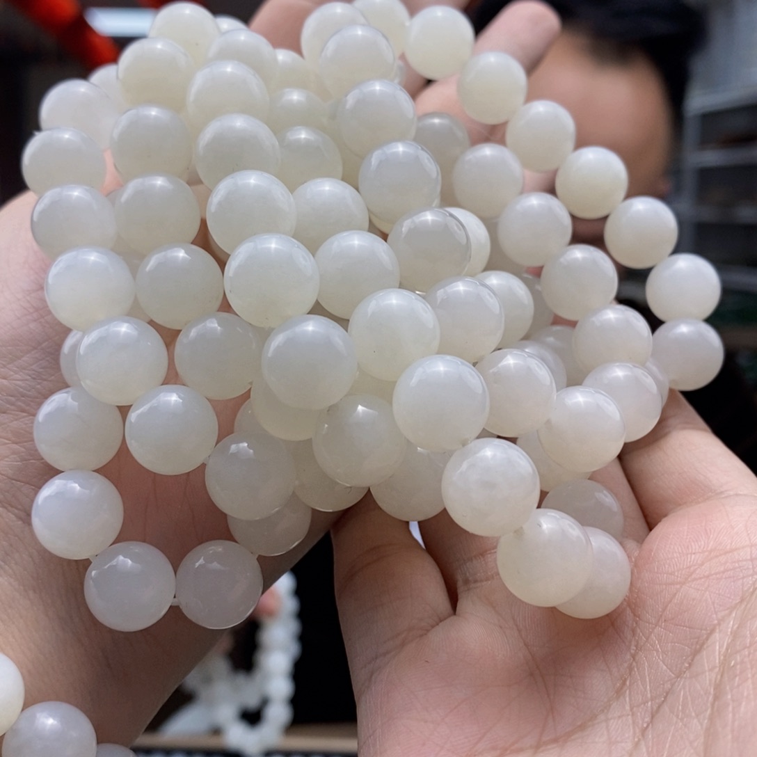 和田玉手串未镶嵌多样性发货 拍一发一