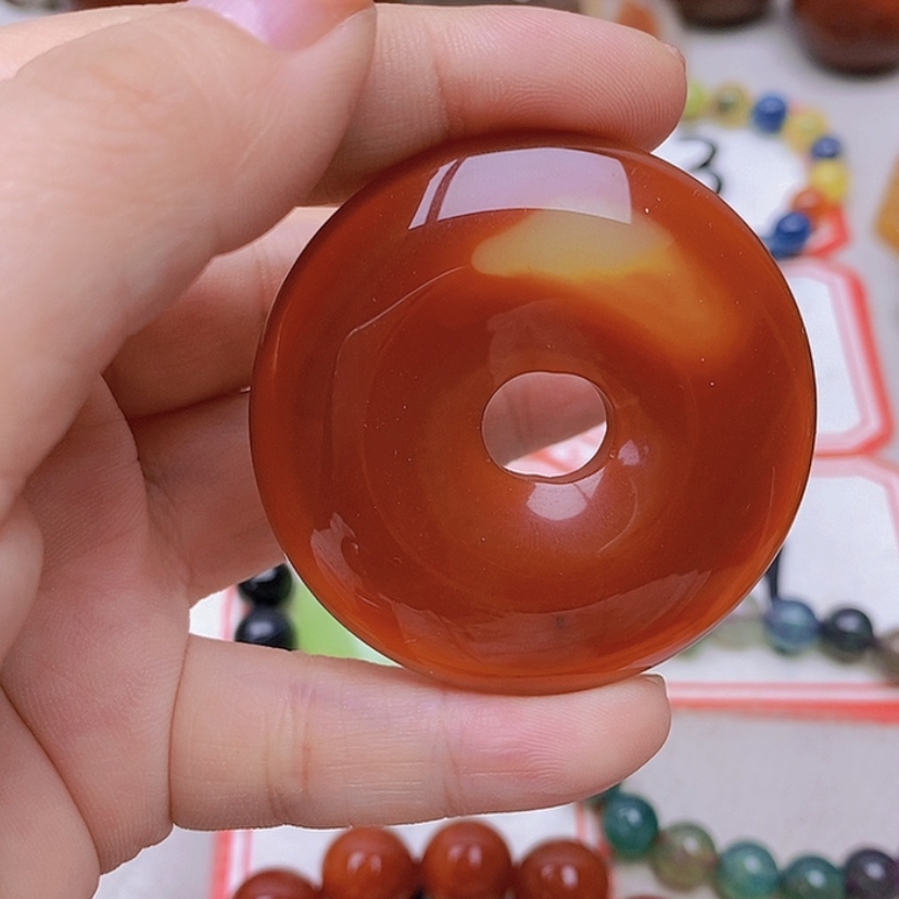 【闪购商品】玛瑙/玉髓未镶嵌珠宝半成品墨*