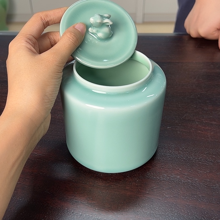 龙泉云间青瓷小米茶器