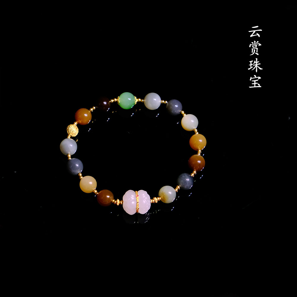 金鱼满堂┃和田玉多宝手串  多样性发其一