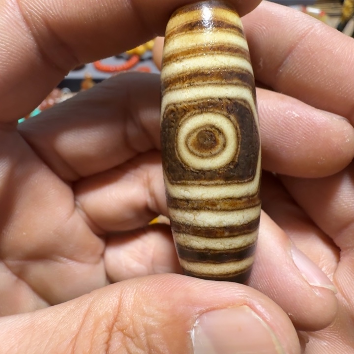 陶三眼天珠三眼天珠