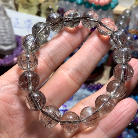 水晶手串未镶嵌W*H发晶12m手串