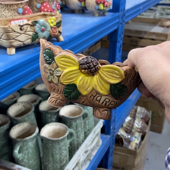 陶瓷花盆单场满9.9发13*8*7