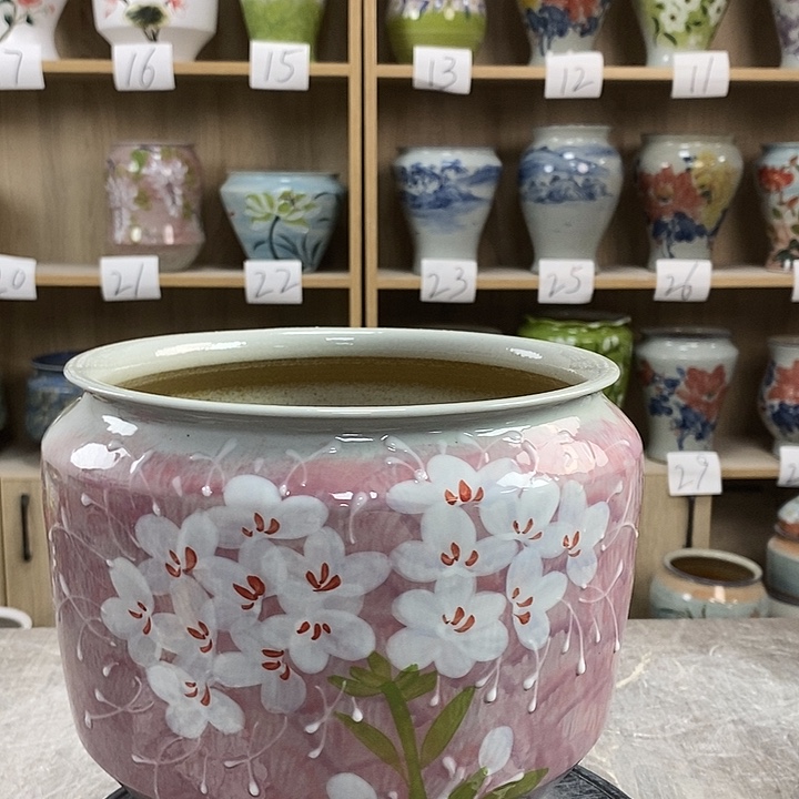 缸1st景德镇陶瓷花盆