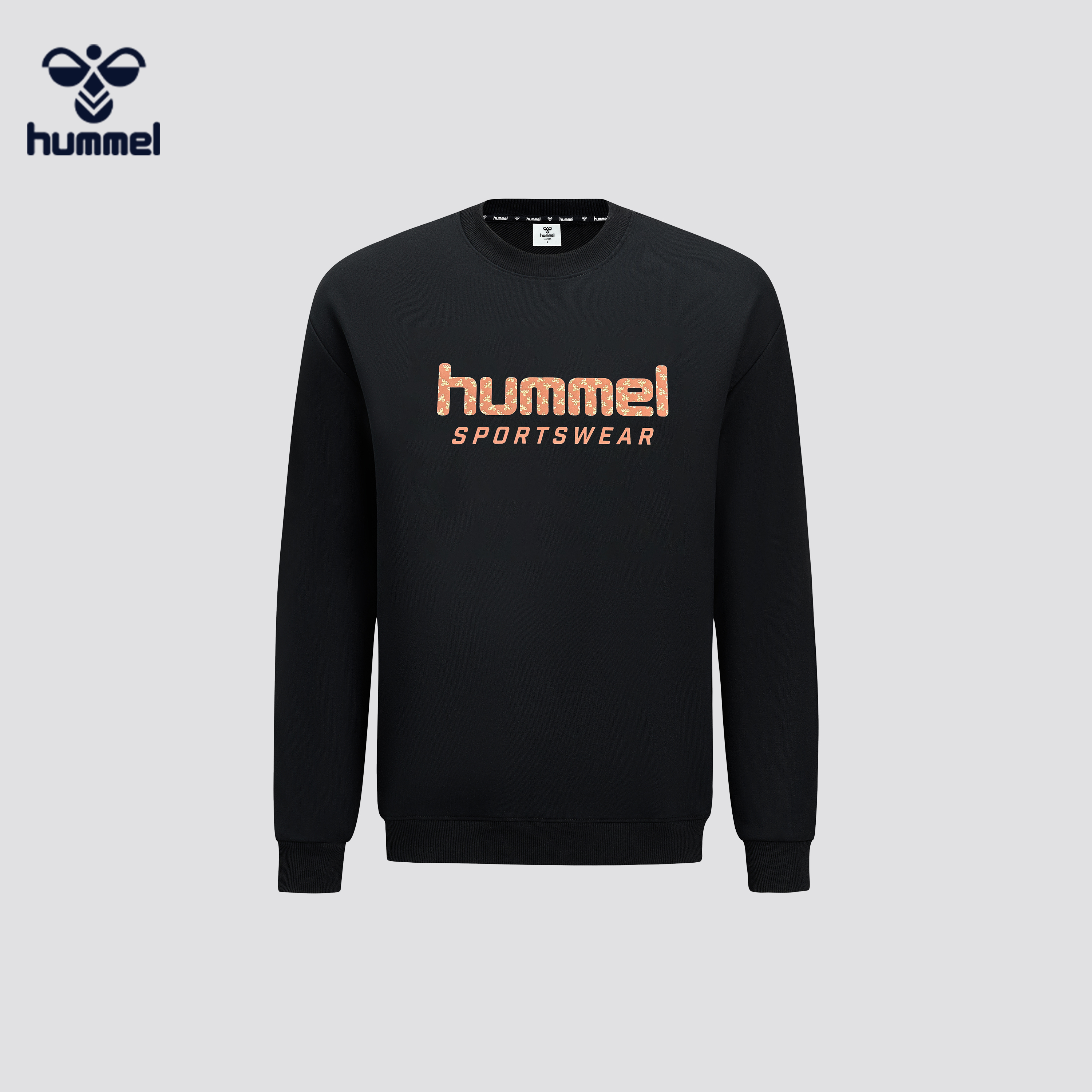 HUMMEI新款秋季圆领卫衣短裤运动舒适休闲百搭时尚潮流卫衣