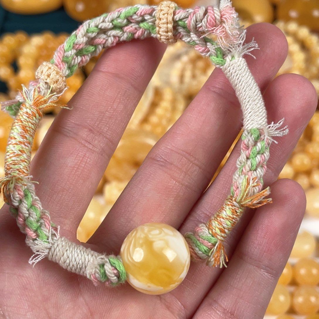 蜜蜡裸石未镶嵌直径18+