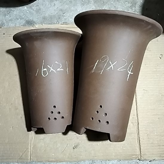 紫砂兰花盆两个紫砂