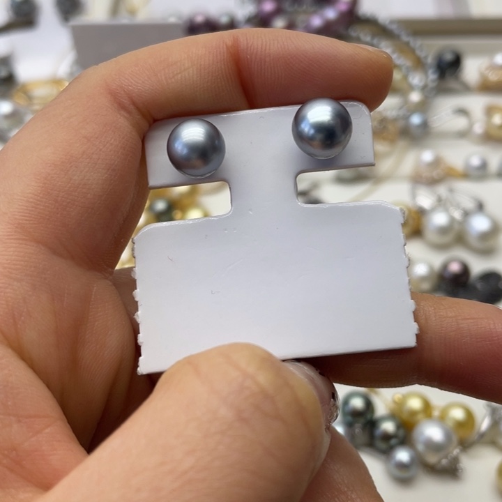 海水珍珠耳饰18K金镶嵌