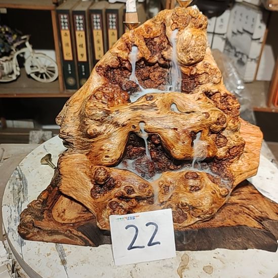 礼***泥塑22北沉香琥珀木天然造型山水