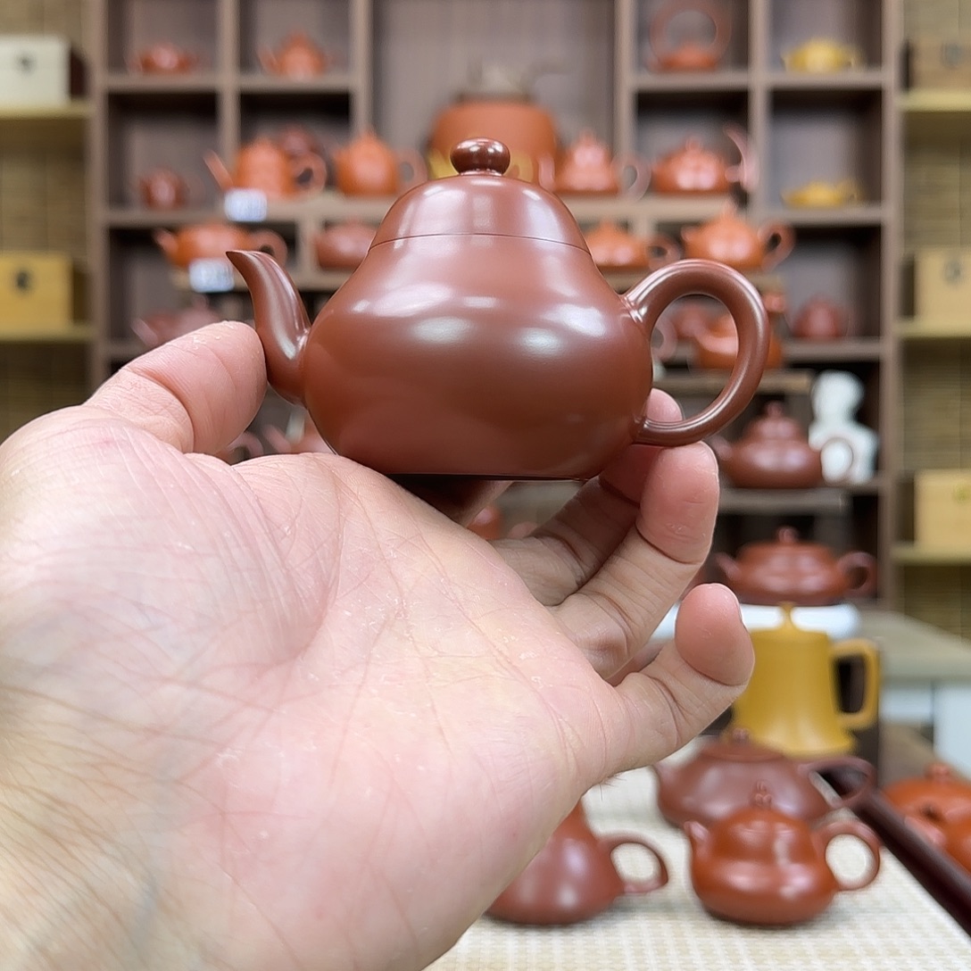 茶壶紫砂潮州手拉壶梨壶
