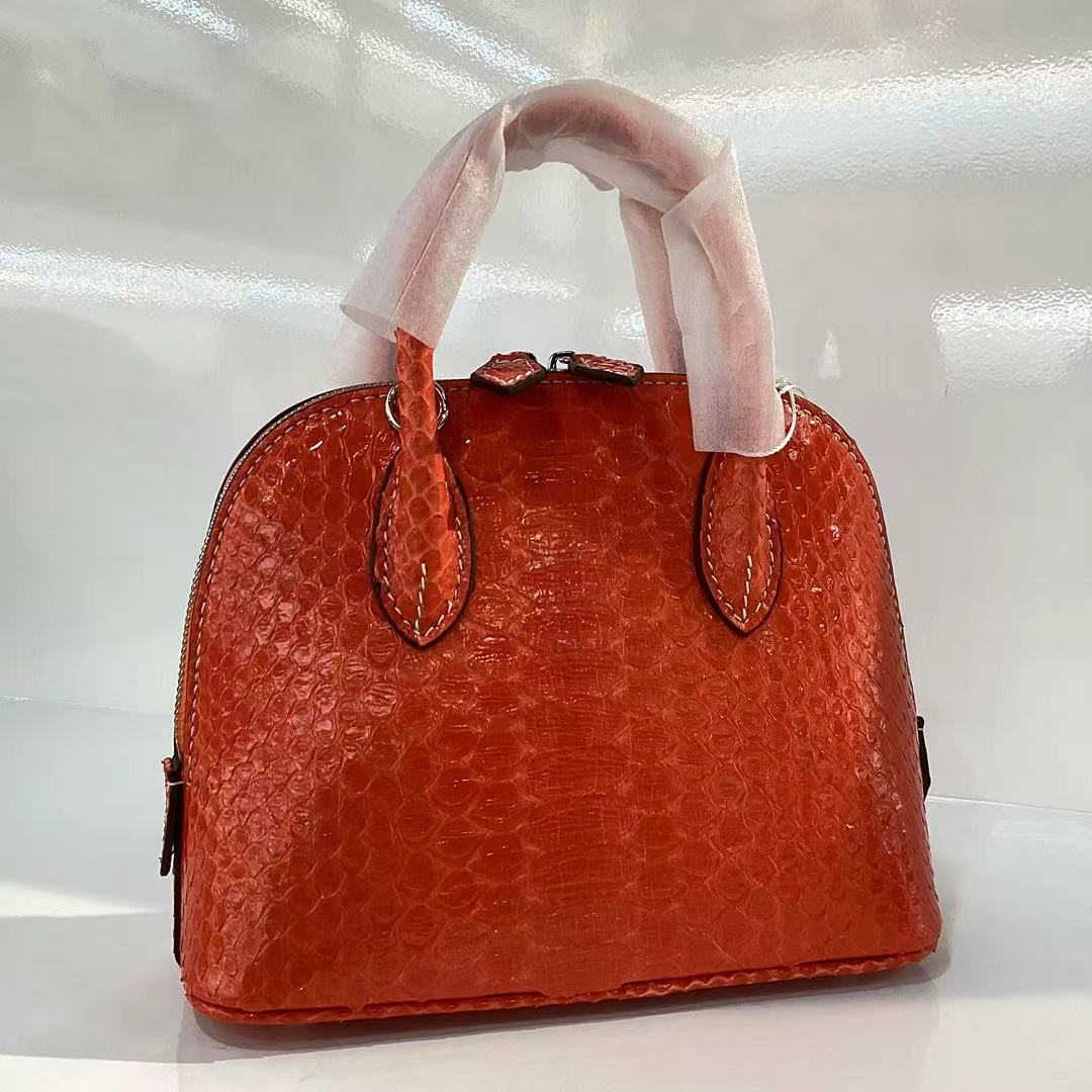 高端定制单肩包（3323桔黄色）长19宽8高15cm