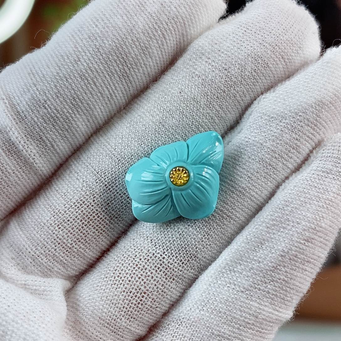 绿松石珠宝奇石未镶嵌